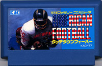 ファミコン「アメリカンフットボール タッチダウンフィーバー」のカセット画像