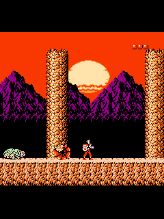 ファミコン「アルゴスの戦士 はちゃめちゃ大進撃」のゲーム画面