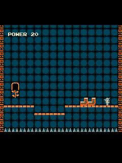 ファミコン「バベルの塔」のゲーム画面