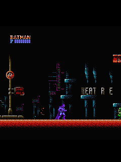 ファミコン「バットマン」のゲーム画面