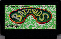 ファミコン「バトルトード（BATTLE-TOADS）」のカセット画像