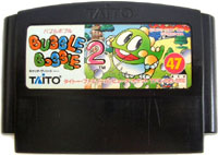 ファミコン「バブルボブル2」のカセット画像