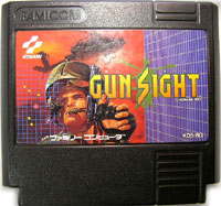 ファミコン「ガンサイト（GUN SIGHT）」のカセット画像