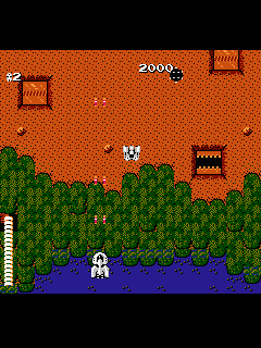 ファミコン「ヘクター'87」のゲーム画面