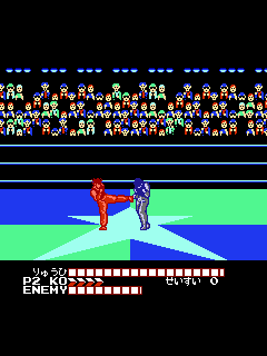 ファミコン「飛龍の拳III 5人の龍戦士」のゲーム画面