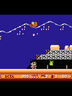 ファミコン「怪傑ヤンチャ丸2 からくりランド」のゲーム画面