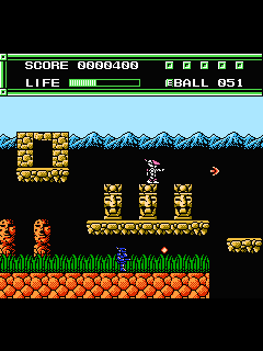ファミコン「亀の恩返し ウラシマ伝説」のゲーム画面