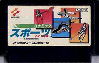 ファミコン「コナミックスポーツ・イン・ソウル」のカセット画像
