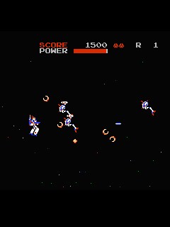 ファミコン「超時空要塞マクロス」のゲーム画面