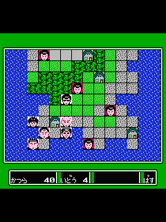 ファミコン「名門！多古西応援団」のゲーム画面