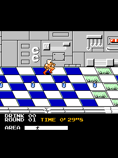ファミコン「メトロクロス」のゲーム画面