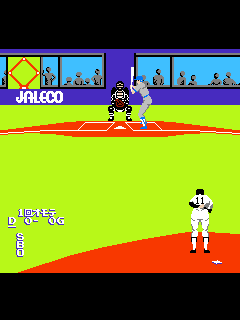 ファミコン「燃えろ！！プロ野球」のゲーム画面