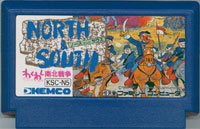 ファミコン「NORTH ＆ SOUTH（ノースアンドサウス）わくわく南北戦争」のカセット画像