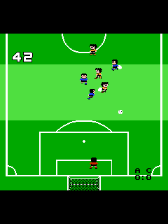 ファミコン「パワーサッカー」のゲーム画面