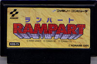 ファミコン「ランパート（RAMPART）」のカセット画像