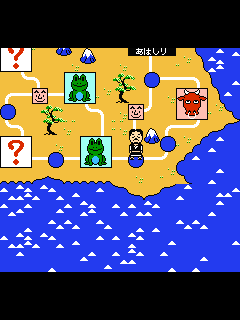 ファミコン「たけしの戦国風雲児」のゲーム画面