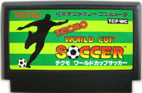 ファミコン「テクモ ワールドカップサッカー」のカセット画像